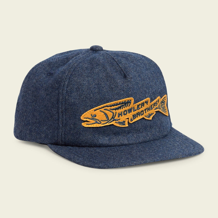 Howler Bros. Unstructured Snapback (Trout Bolt : Navy Heather) Men's Hats Howler Brothers 
