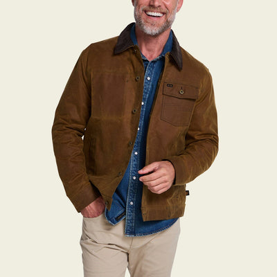 Howler Bros. Waxed Depot Jacket Men's Casual Jackets Howler Brothers Camel M