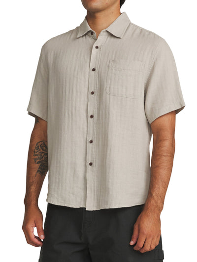 Katin Alan Solid Shirt Men's Short Sleeve Button Downs Katin
