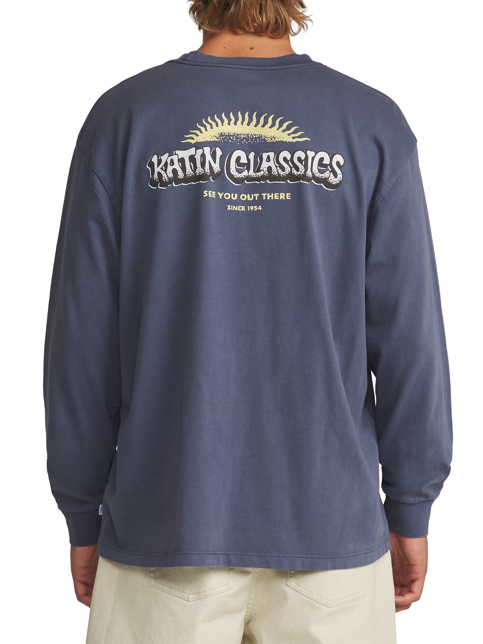 Katin Glow Box Fit Long Sleeve Tee Men's Long Sleeve Graphic T-Shirt Katin