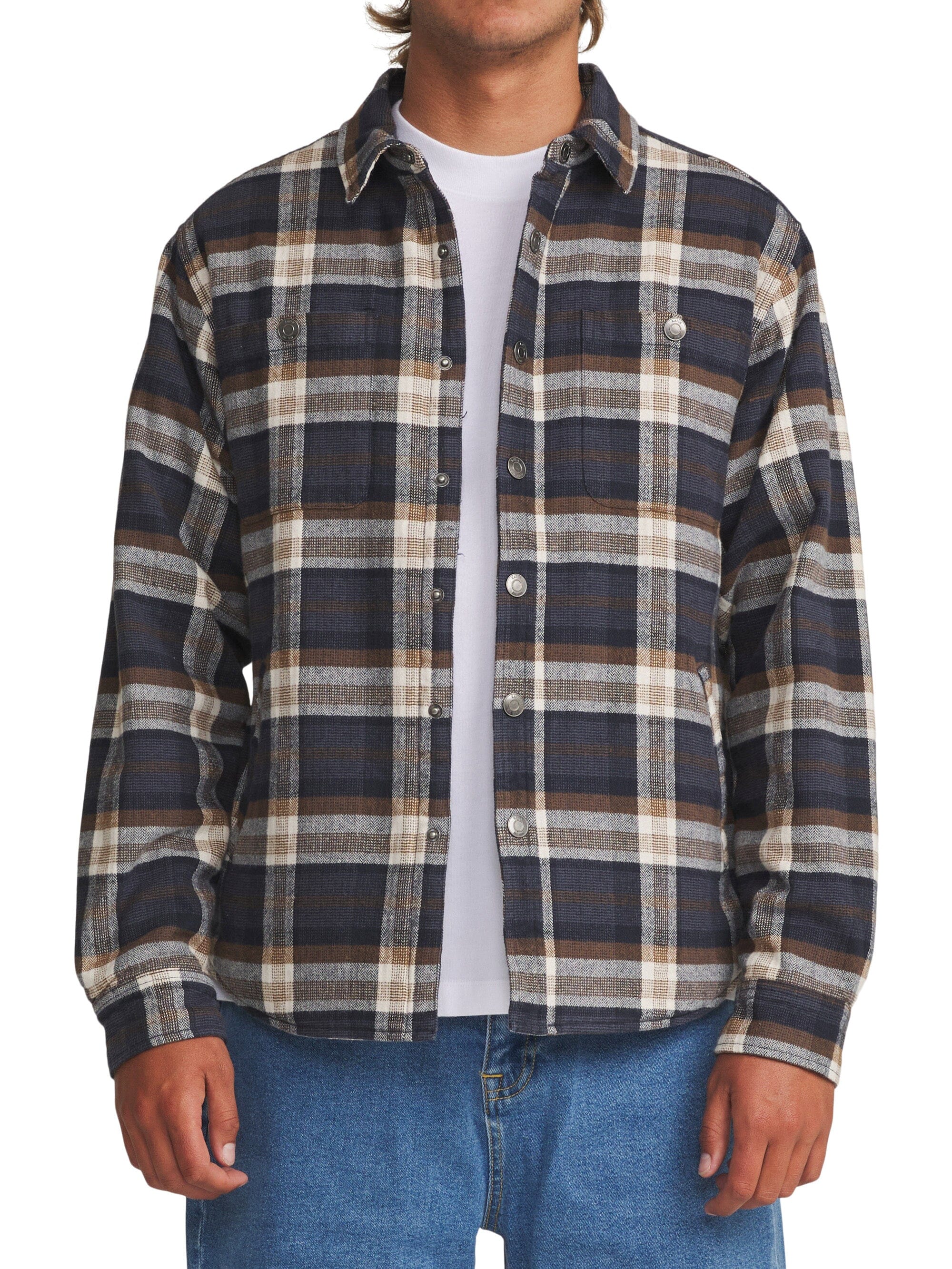 Katin Harold Plaid Jacket Men's Casual Jackets Katin Navy M