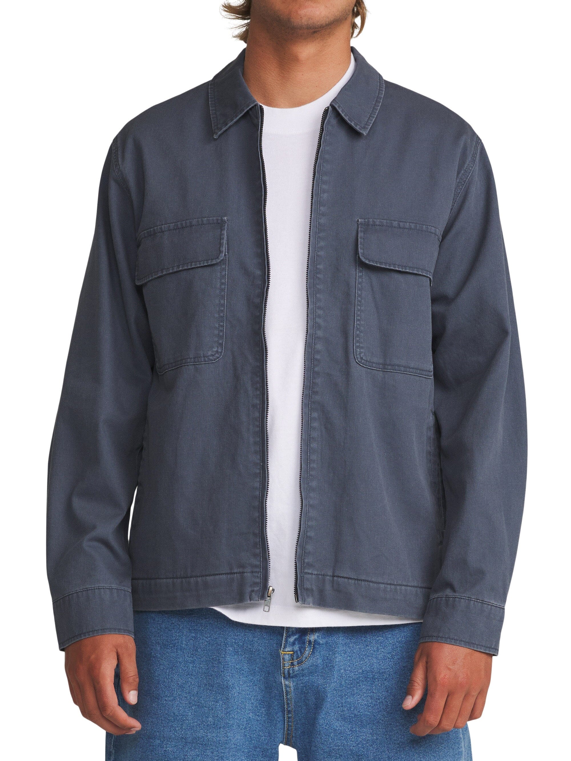 Katin Petrol Jacket Men's Casual Jackets Katin Washed Blue M