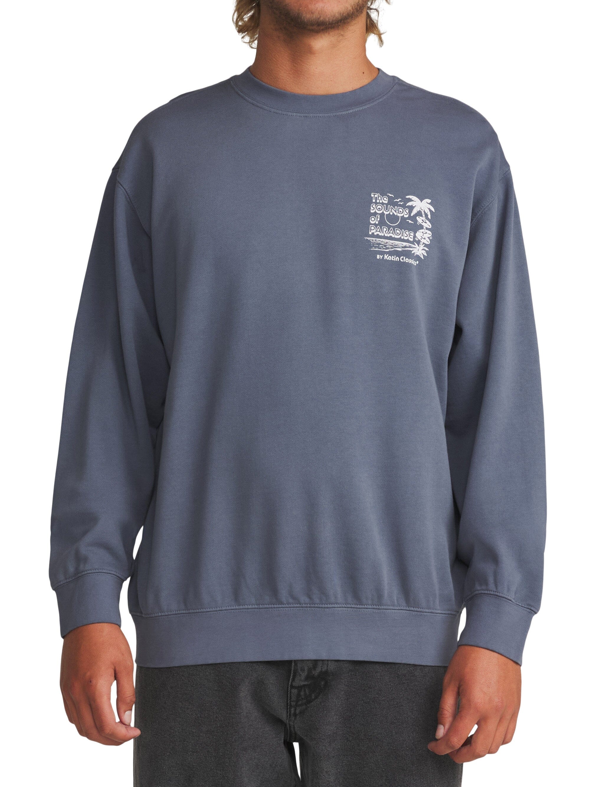 Katin Sonics Crewneck Sweatshirt - Men's Men's Casual Sweatshirts Katin Washed Blue Vintage Wash M