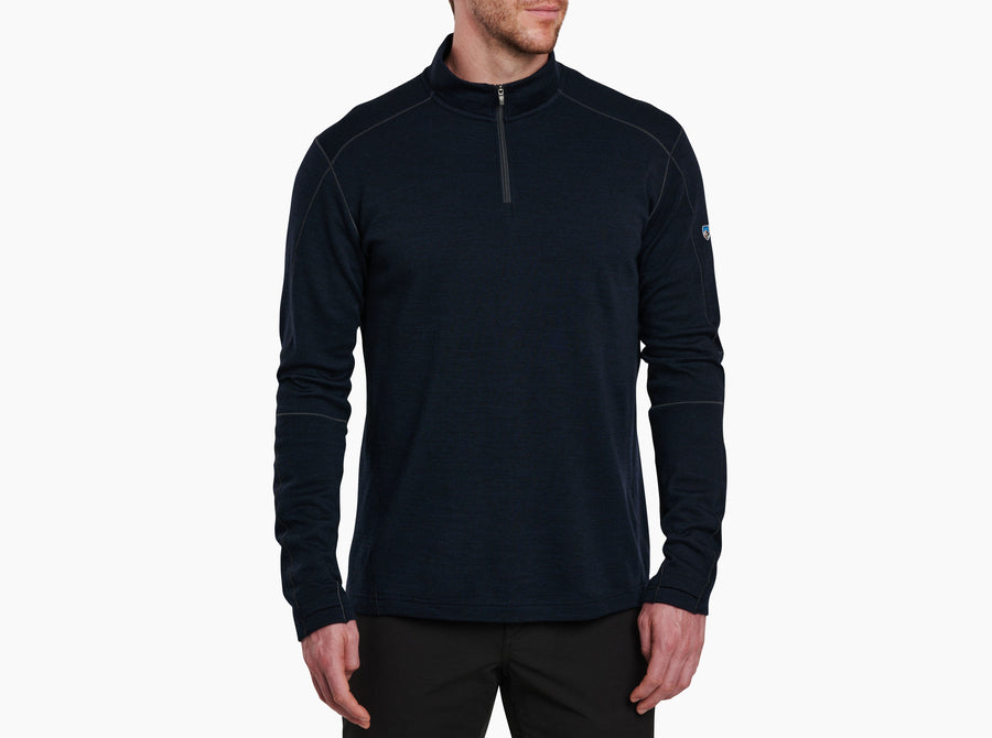 Kuhl Invigoratr Merino 1/4 Zip - Men's Men's Thermal Tops Kuhl Pirate Blue M 