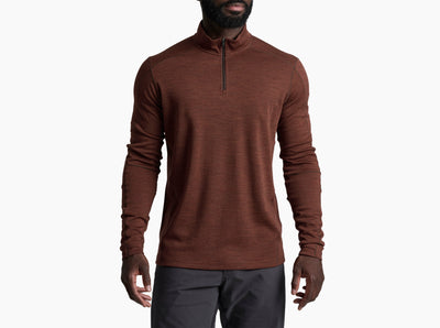 Kuhl Invigoratr Merino 1/4 Zip - Men's Men's Thermal Tops Kuhl Rustic Brick XXL