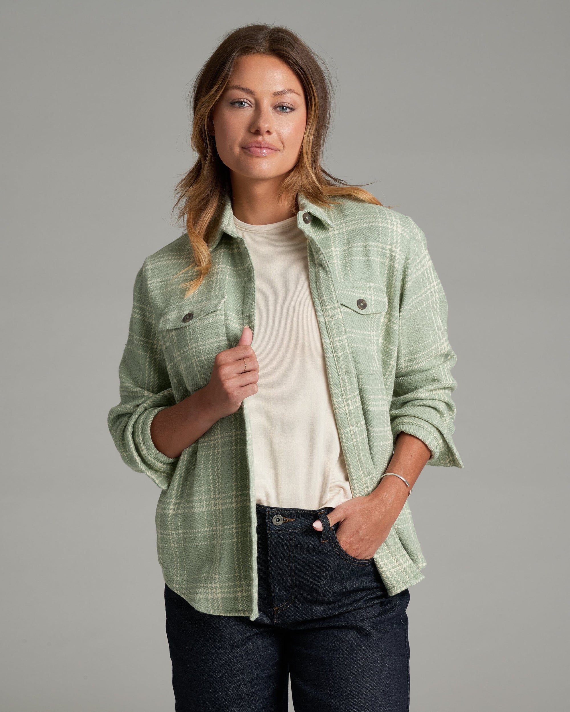 Kuhl Kove ShirtJak - Women's Women's Flannel Shirts Kuhl Sea Crest XS