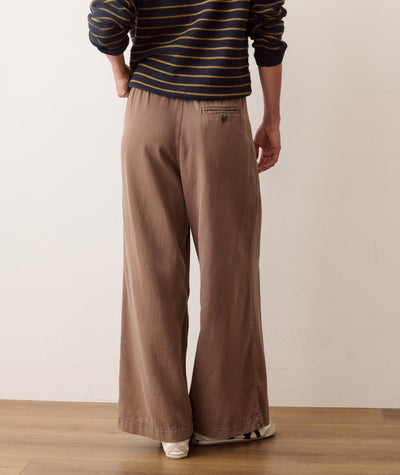 Marine Layer Allison Pleated Wide Leg Trouser Women's Casual Pants Marine Layer