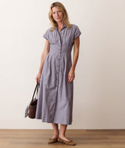 Navy & Lilac Stripe / XS