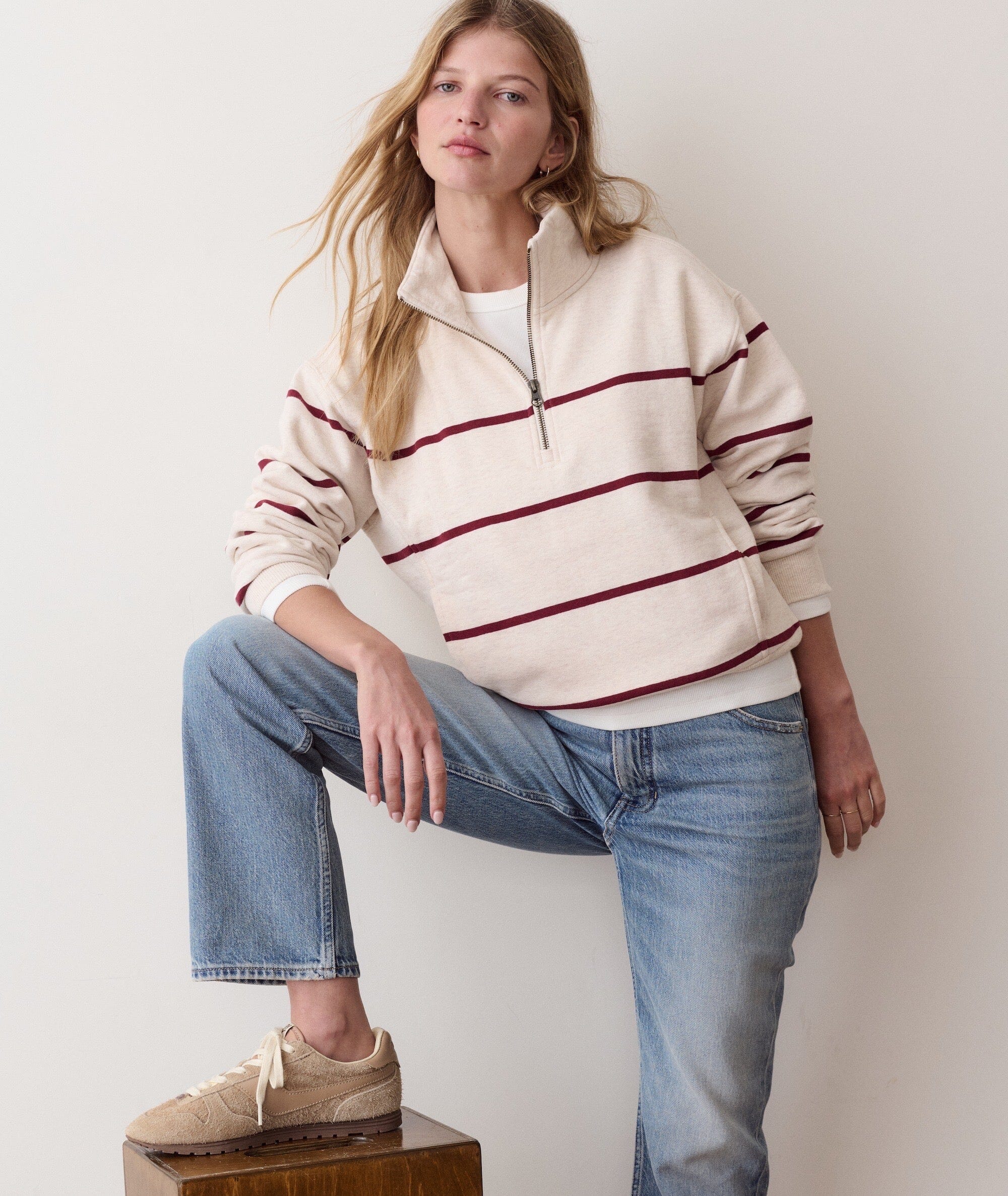 Marine Layer Cloud 9 Fleece Half Zip Women's Fleece Pullover Marine Layer