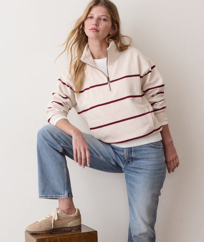 Marine Layer Cloud 9 Fleece Half Zip Women's Fleece Pullover Marine Layer