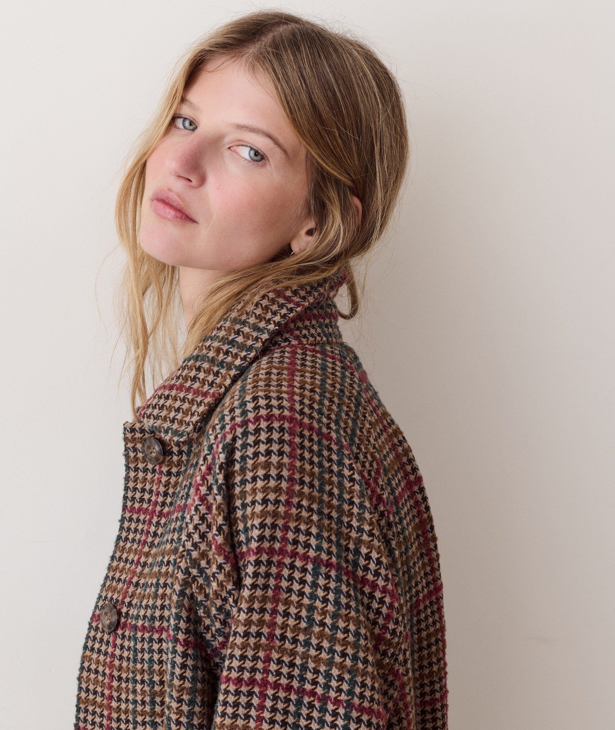 Marine Layer Hayes Houndstooth Trench Coat Women's Casual Jackets Marine Layer