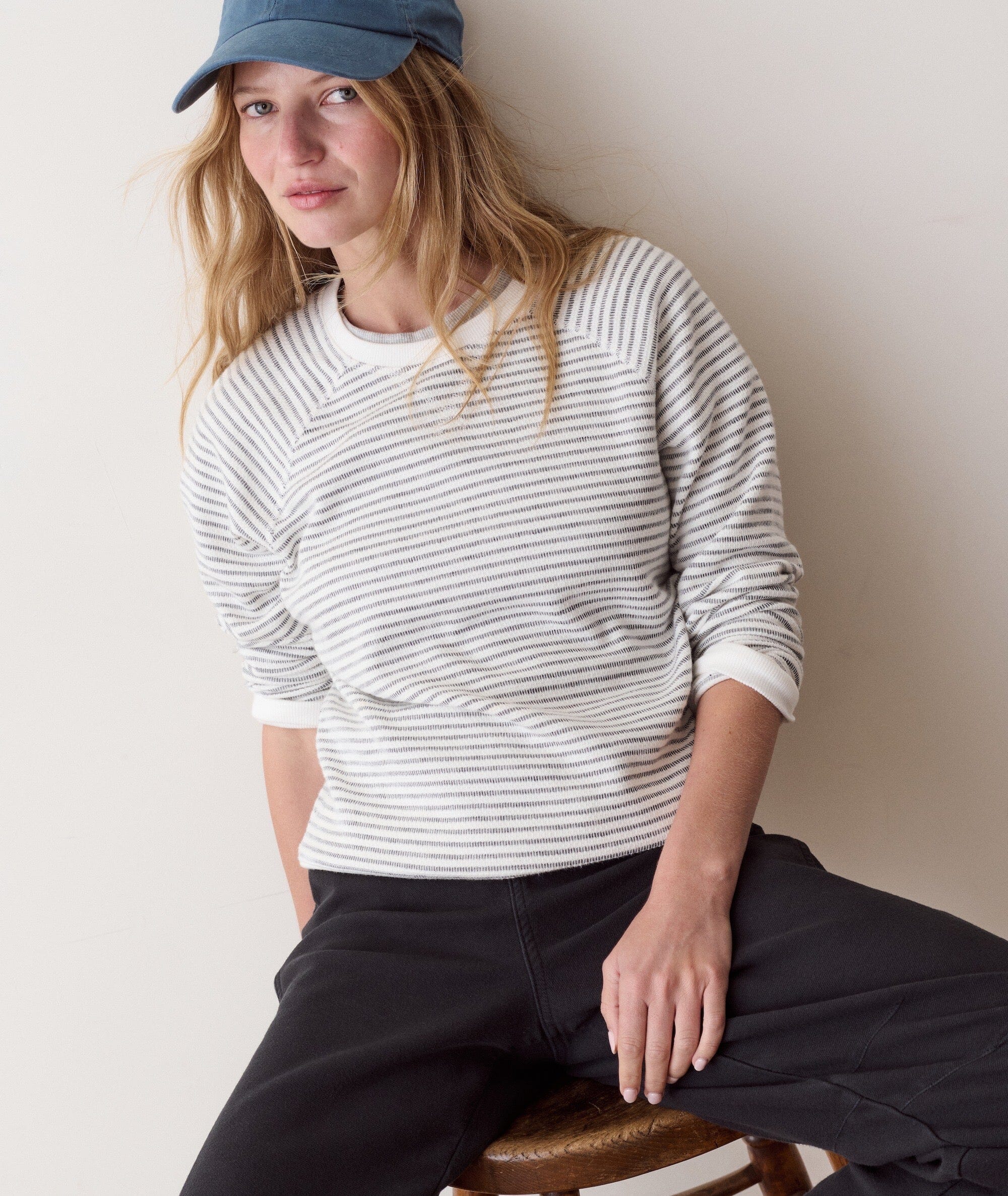 Marine Layer Juno Textured Raglan Women's Sweaters Marine Layer