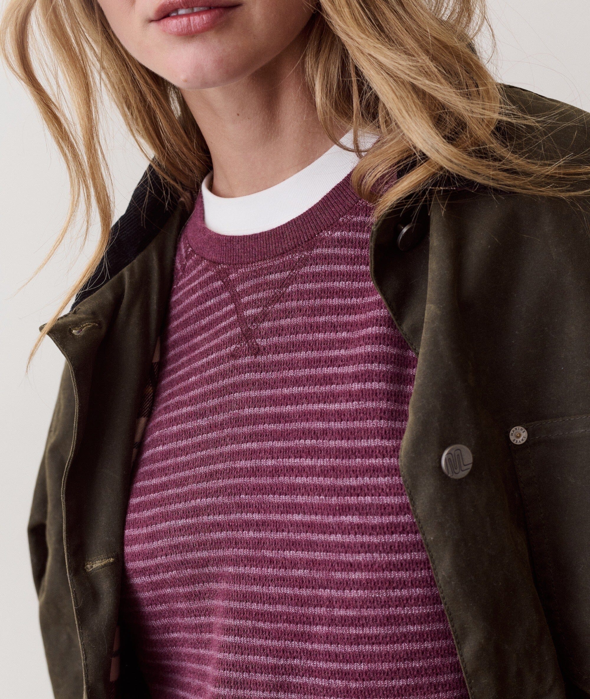 Marine Layer Juno Textured Raglan Women's Sweaters Marine Layer