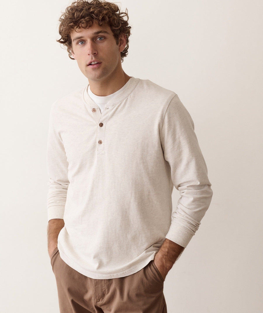 Marine Layer Luxe Jersey Henley – Men's Men's Henleys Marine Layer 