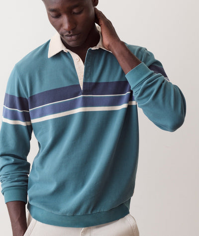 Marine Layer Luxe Jersey Rugby Polo – Men's Men's Polos Marine Layer