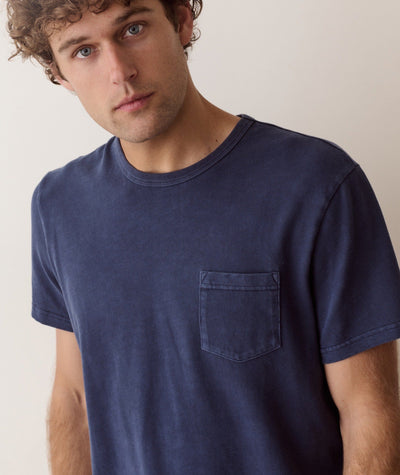 Marine Layer Luxe Slub Pocket Tee – Men's Men's Graphic T-Shirts Marine Layer