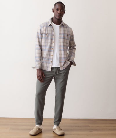Marine Layer Pacifica Stretch Twill Overshirt – Men's Men's Flannel Shirts Marine Layer