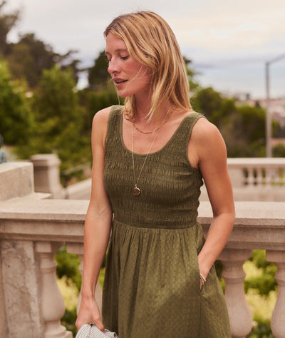 Marine Layer Tessa Midi Dress Women's Dresses Marine Layer