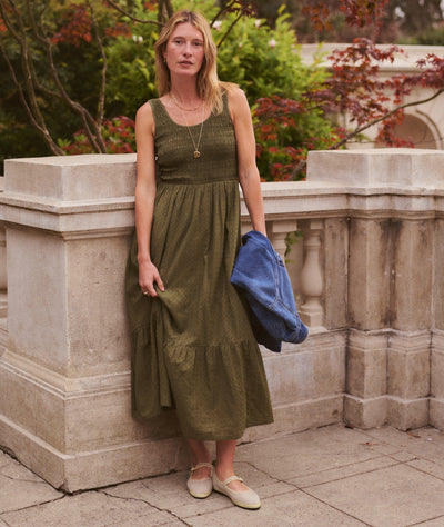 Marine Layer Tessa Midi Dress Women's Dresses Marine Layer Olive XS