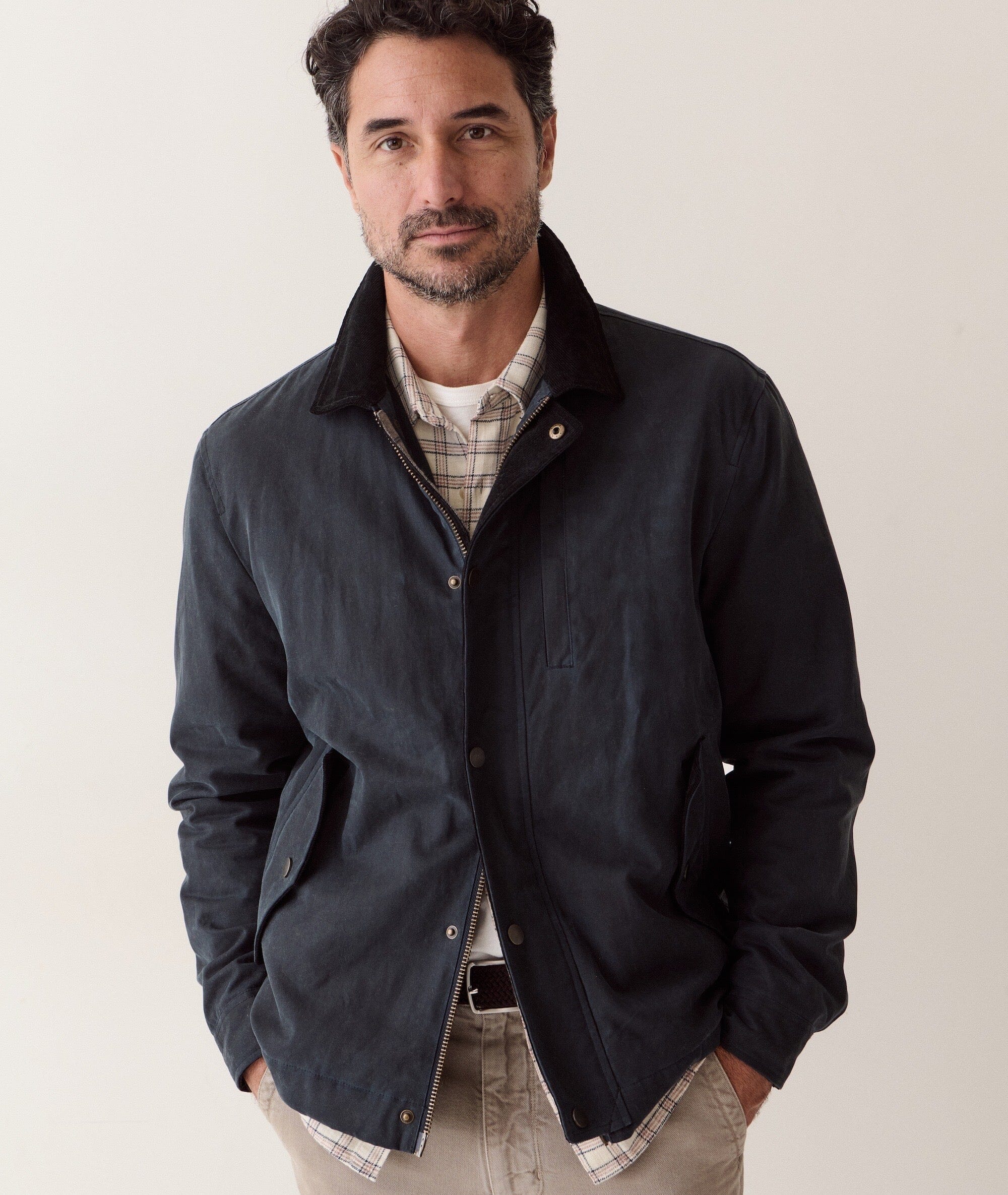 Marine Layer Weston Wax Canvas Barn Jacket – Men's Men's Casual Jackets Marine Layer