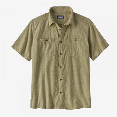 Men's Back Step Shirt Apparel & Accessories Patagonia Swell Dobby: Buckhorn Green L