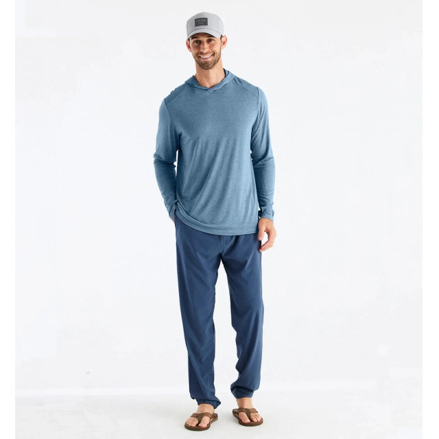 Men's Bamboo Shade Hoodie Apparel & Accessories Free Fly Apparel Heather Slate Blue L 