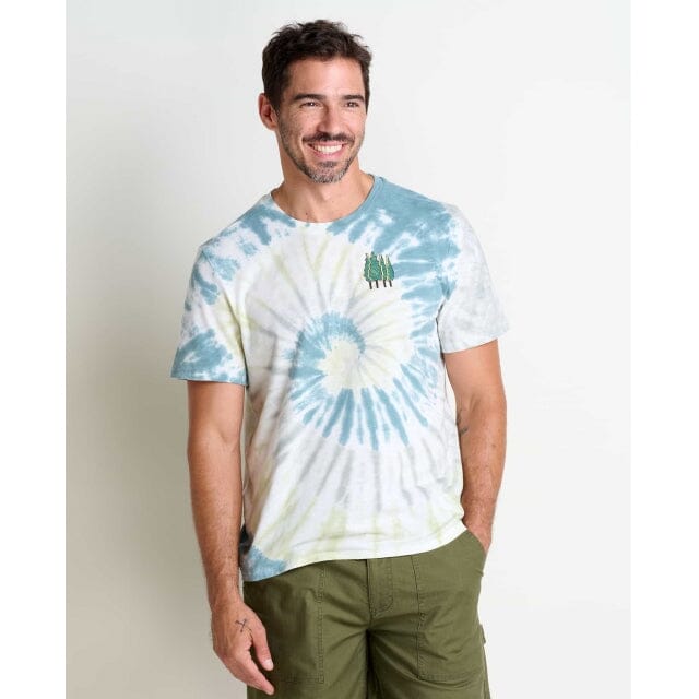 Men's Boundless Jersey SS Crew Apparel & Accessories Toad&Co Pale Slate Tie Dye L 