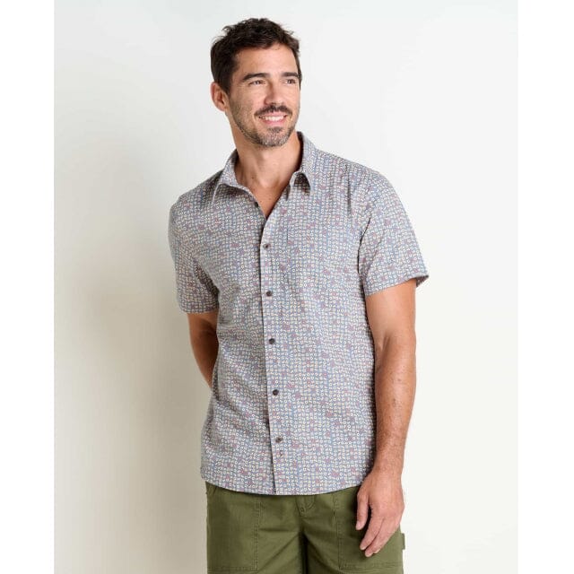 Men's Fletch SS Shirt Apparel & Accessories Toad&Co Midnight Bird Print L 