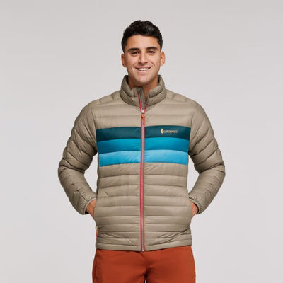 Men's Fuego Down Jacket Apparel & Accessories Cotopaxi Stone Stripes L