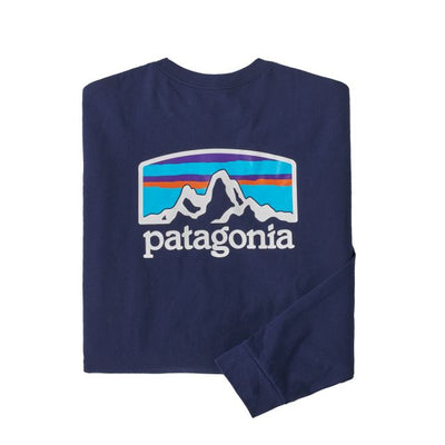 Men's L/S Fitz Roy Horizons Responsibili-Tee Apparel & Accessories Patagonia Sound Blue L