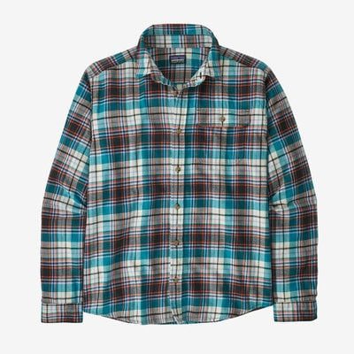 Men's L/S LW Fjord Flannel Shirt Apparel & Accessories Patagonia Lavas: Belay Blue L