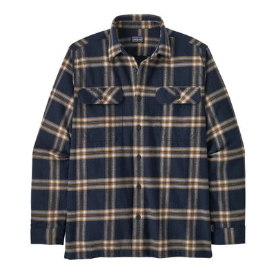 Men's L/S Organic Cotton MW Fjord Flannel Shirt Apparel & Accessories Patagonia North Line: New Navy L