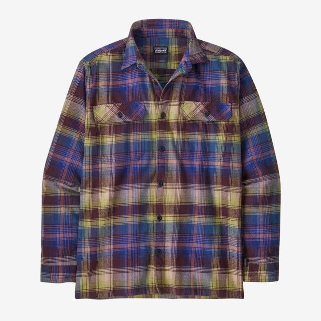 Men's L/S Organic Cotton MW Fjord Flannel Shirt Apparel & Accessories Patagonia North Line: New Navy L 