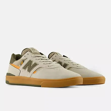 New Balance Numeric Jamie Foy 306 Cup (Grey/Green) Shoes New Balance 