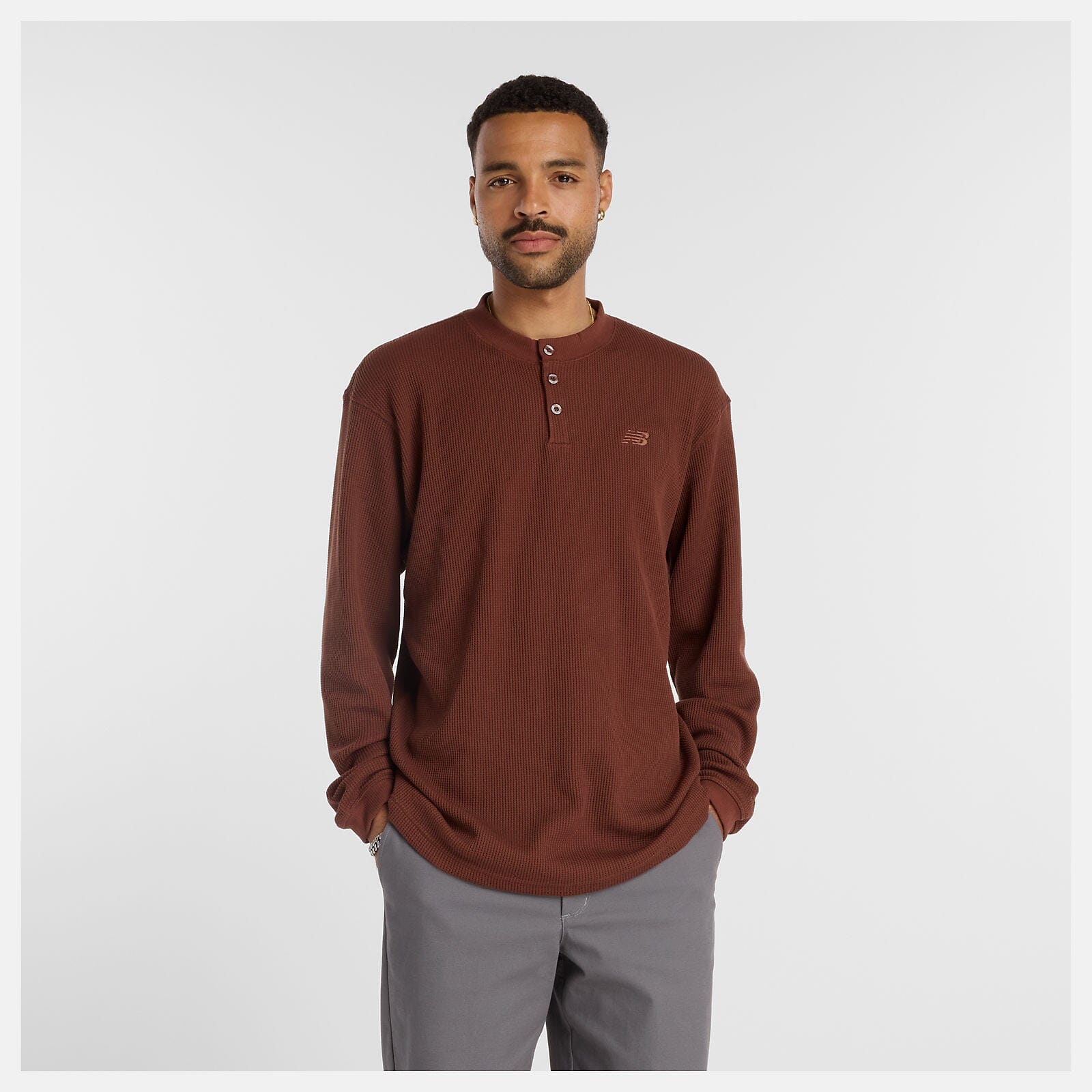New Balance Numeric Longsleeve Henley T-Shirt New Balance