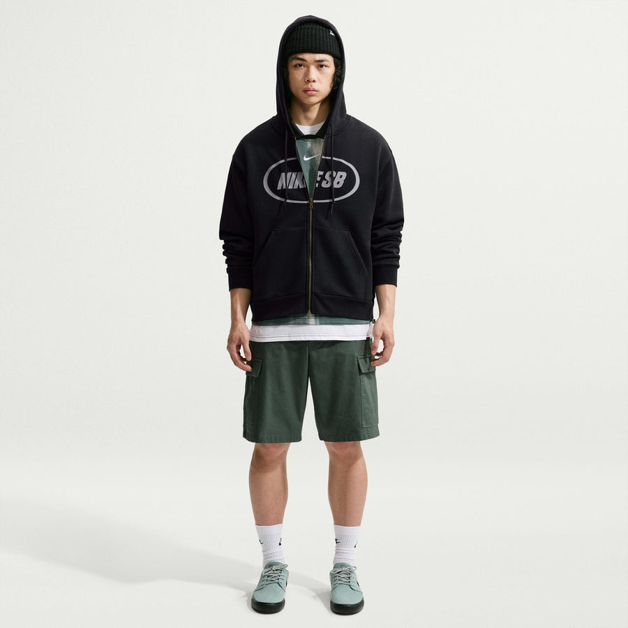 Nike SB Fleece Full-Zip Skate Hoodie Men's Skate Sweatshirts Nike Black S 