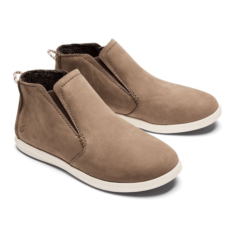 Olukai Hawai'Iloa Manu Hope - Women's Shoes OluKai Taupe Grey/Off White 8