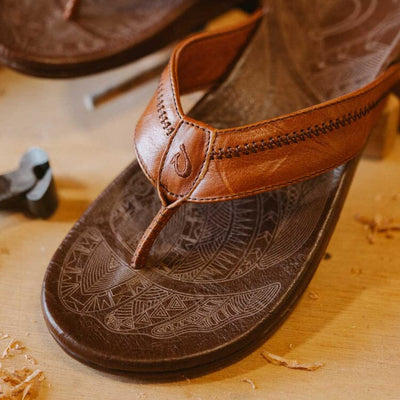 OluKai Hiapo (Rum/Dark Wood) - Men's Shoes OluKai