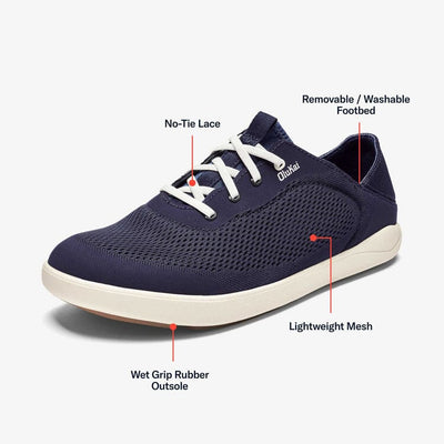 OluKai Moku Pae - Men's (Trench Blue/Off White) Shoes OluKai