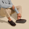 OluKai Moloa Slipper - Men's (Dark Wood/Dark Wood) Shoes OluKai