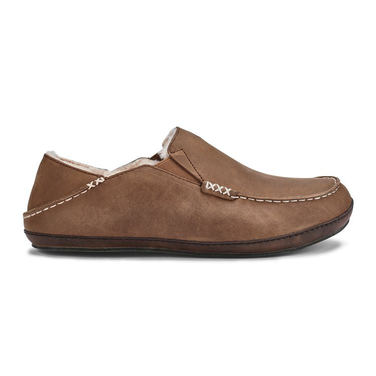 OluKai Moloa Slipper - Men's (Toffee/Dark Wood) Shoes OluKai 