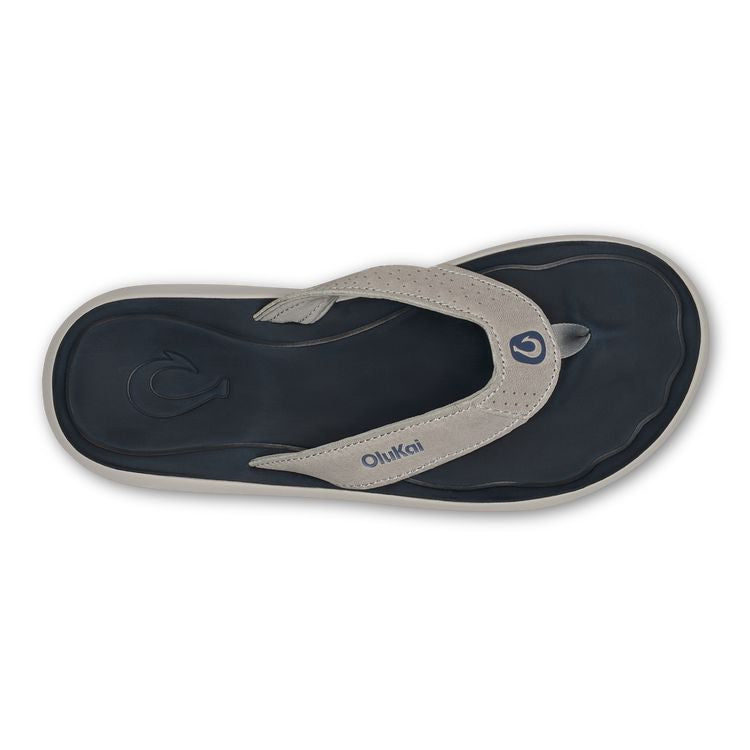 OluKai Pili Sandal - Men's (Ash/Mood Indigo) Shoes OluKai