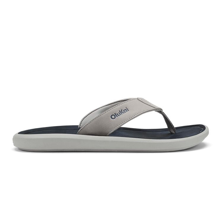 OluKai Pili Sandal - Men's (Ash/Mood Indigo) Shoes OluKai 