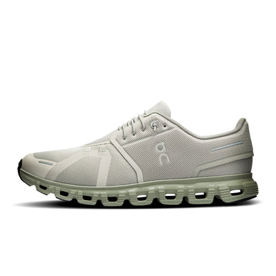 On Running Cloud 6 - Men's (Brume/Olive) Men's Athletic Shoes On Running