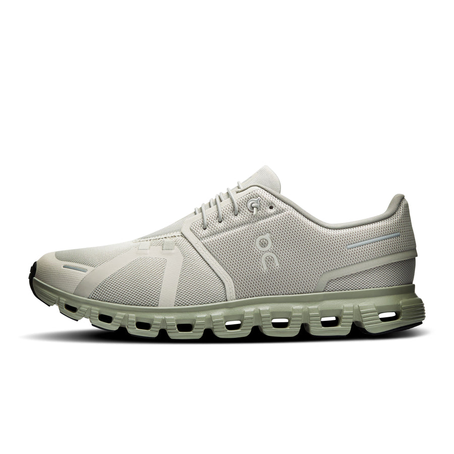 On Running Cloud 6 - Men's (Brume/Olive) Men's Athletic Shoes On Running 