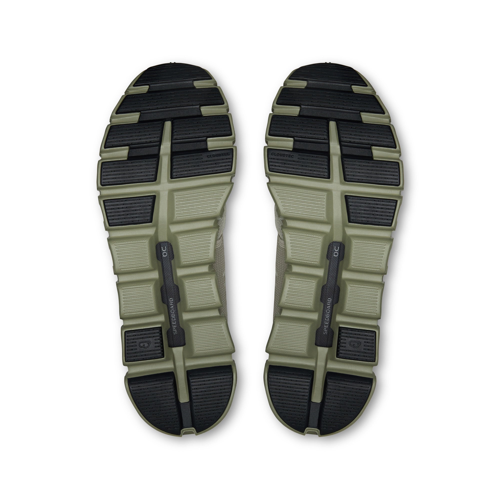 On Running Cloud 6 - Men's (Brume/Olive) Men's Athletic Shoes On Running