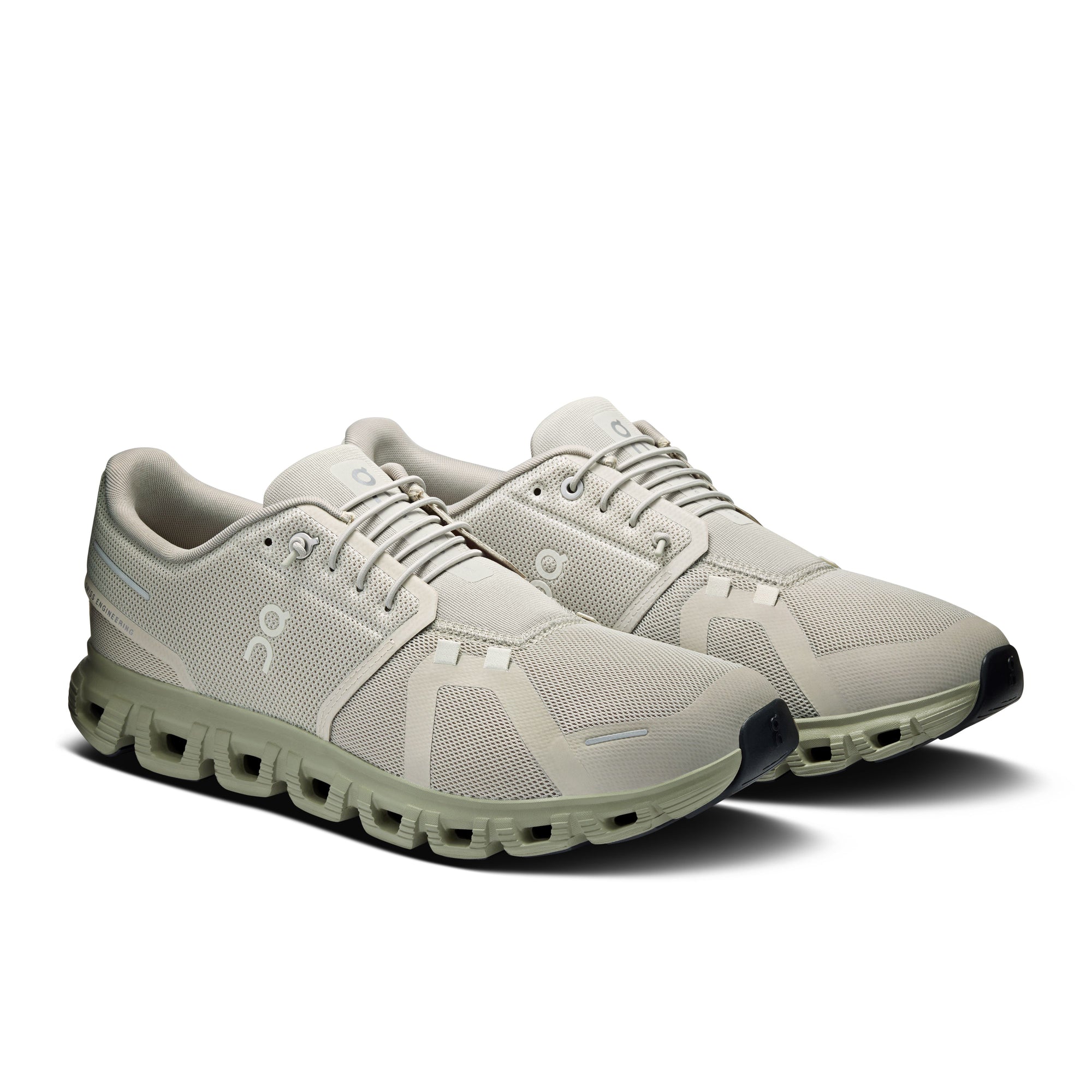 On Running Cloud 6 - Men's (Brume/Olive) Men's Athletic Shoes On Running