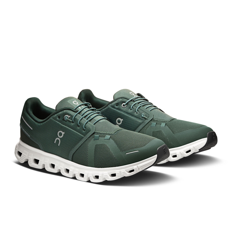 On Running Cloud 6 - Men's (Olive/Evergreen) Shoes On Running 