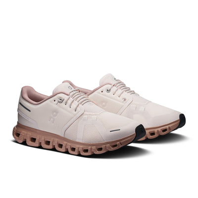 On Running Cloud 6 - Women's (Oyster/Biscuit) Women's Athletic Shoes On Running
