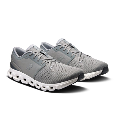 On Running Cloud X 4 - Men's (Alloy/Ivory) Shoes On Running